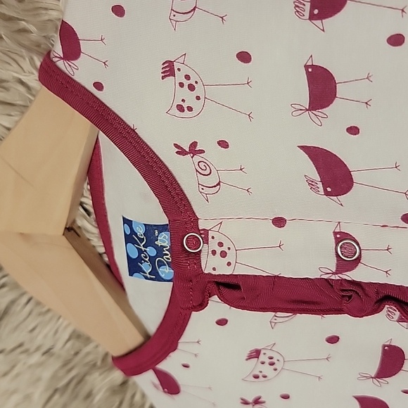 Kickee Pants | Berry Chicken Infant Layette Gown - Picture 3 of 10